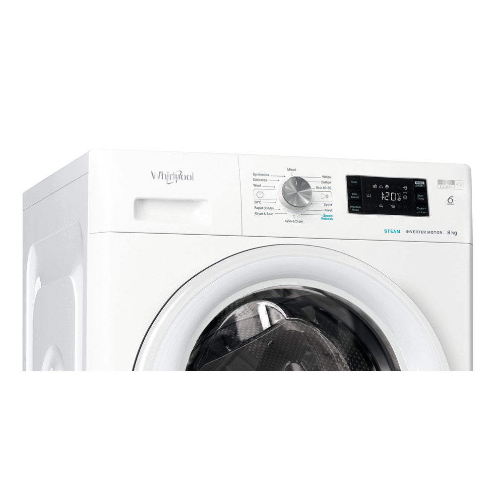 Whirlpool 6TH SENSE 8KG 1400RPM Freestanding Washing Machine White | FFB8469WVUK