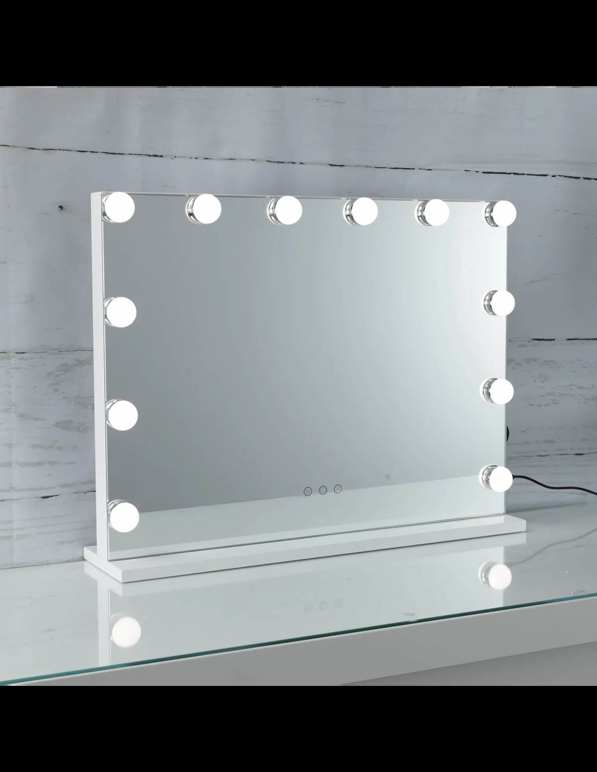 Hollywood 12W LED Landscape Lighted Vanity Mirror with USB CCT - HW002