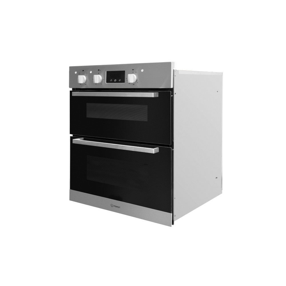 Indesit Electric Double Oven Stainless Steel | IDU6340IX