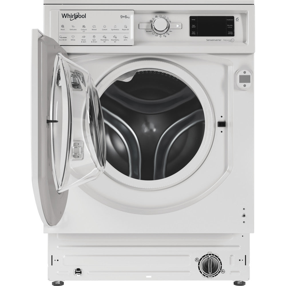 Whirlpool Integrated Washer Dryer 9+6KG White | BIWDWG961485