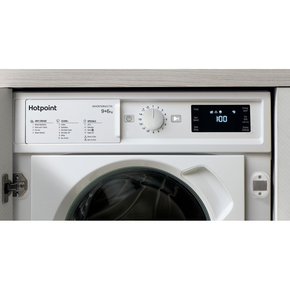 Hotpoint Integrated 9kg/6kg Washer Dryer | BIWDHG961485UK