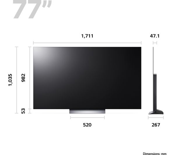 LG  77" Smart 4K Ultra HD HDR OLED TV with Amazon Alexa | OLED77C34LA