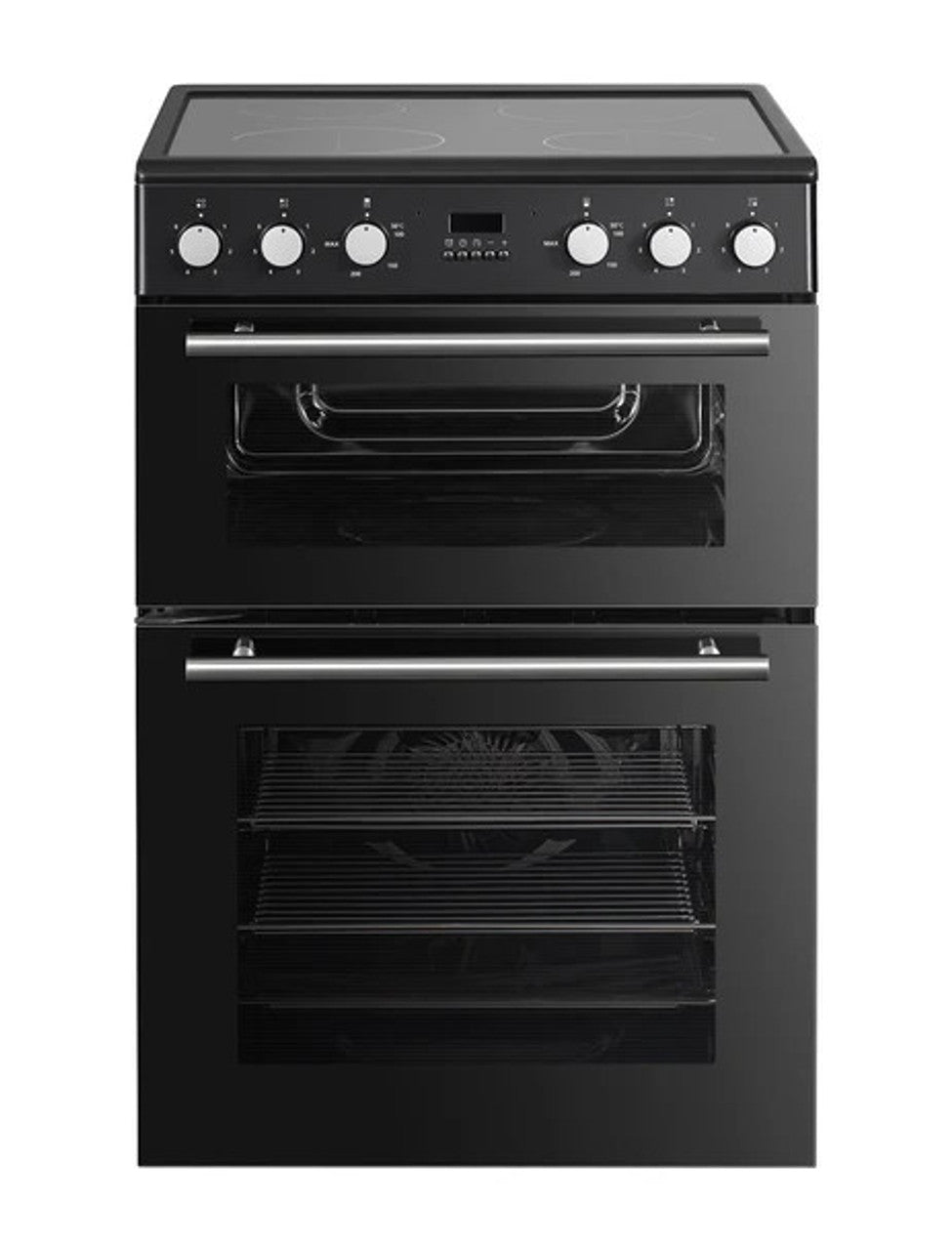 PowerPoint 60cm Double Cavity with Ceramic Hob Black | P06C2MDBL