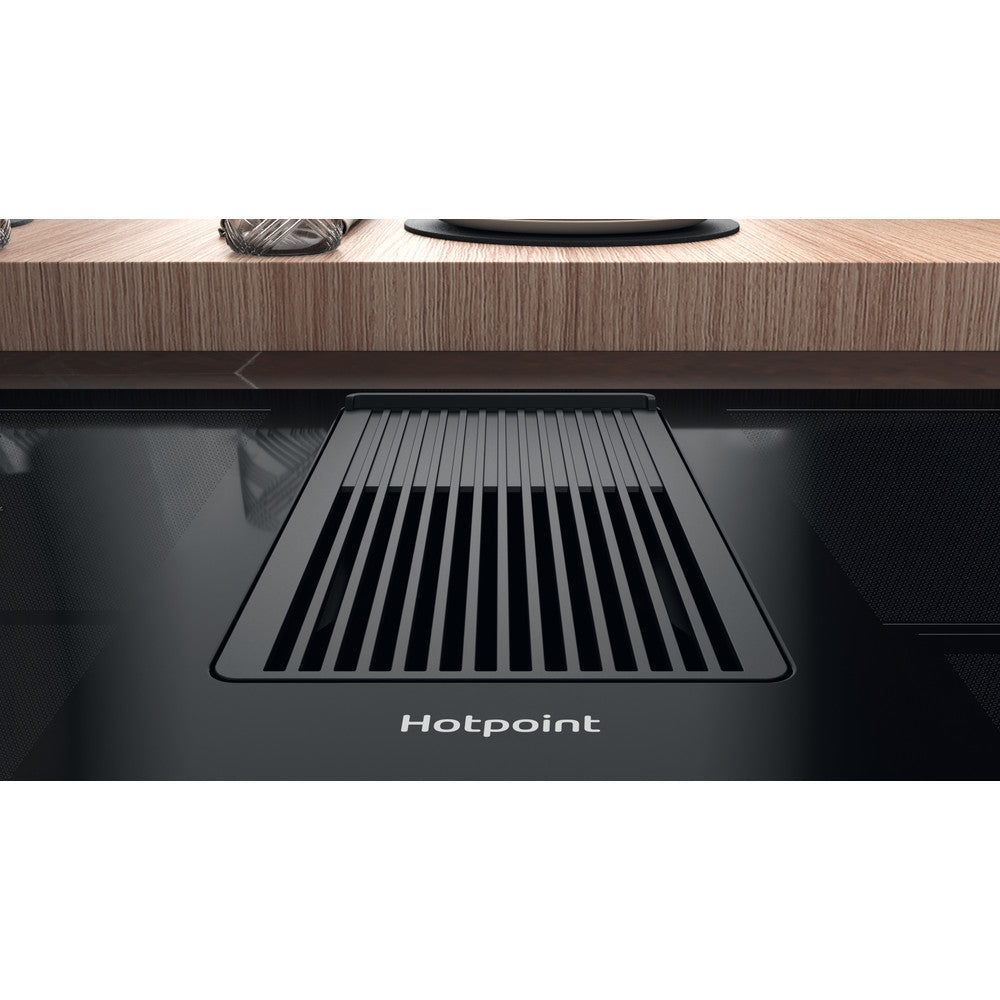 Hotpoint 83cm Vented Induction Hob with MyMenu Black | PVH 92 B K/F KIT