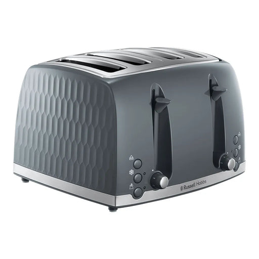 Russell Hobbs Honeycomb 4 Slice Toaster Grey | 26073