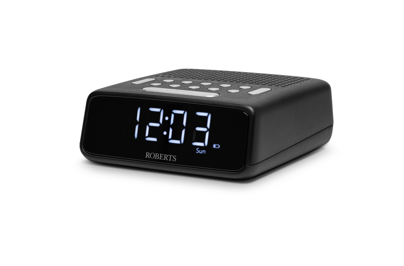 Roberts FM Alarm Clock Radio In Black | ORTUSFMBK