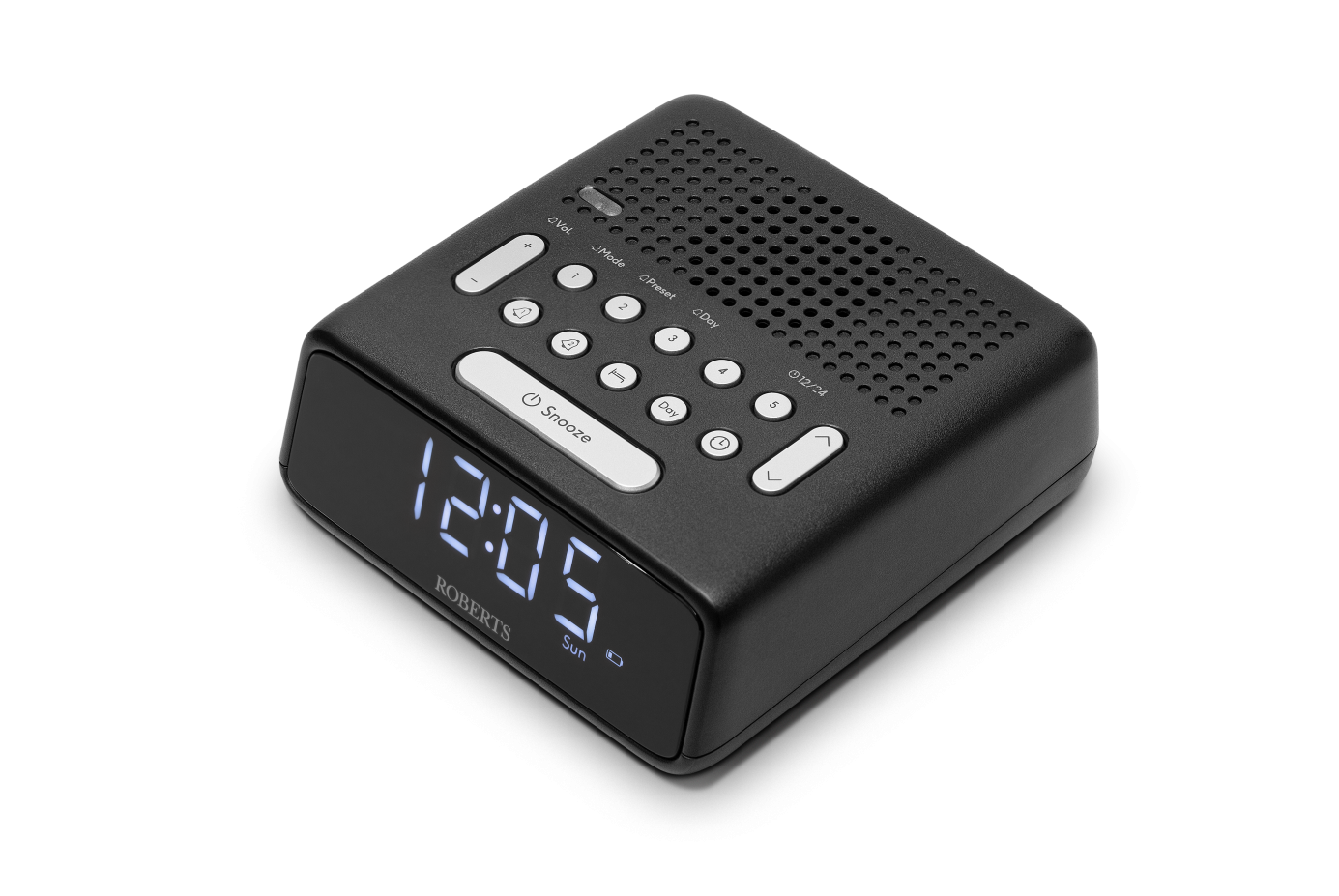 Roberts FM Alarm Clock Radio In Black | ORTUSFMBK