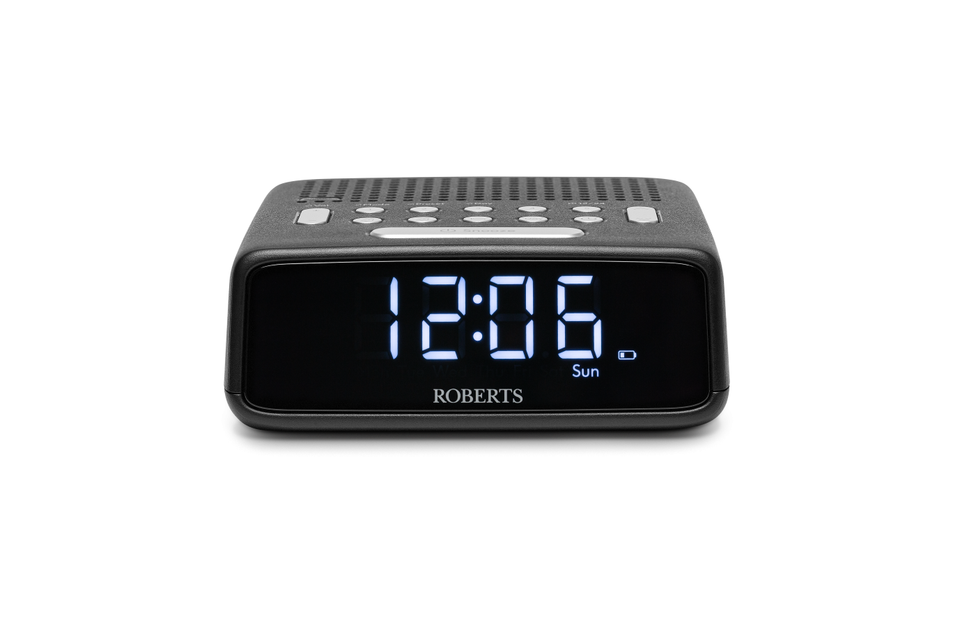 Roberts FM Alarm Clock Radio In Black | ORTUSFMBK