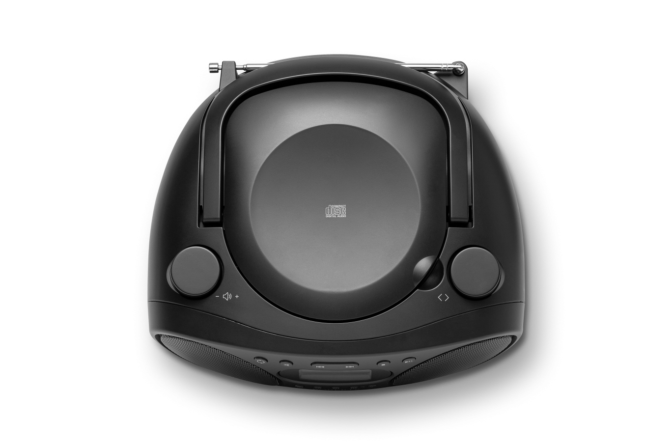 Roberts Portable FM/AM Boombox With CD Player Black | ZOOMBOXFMBK