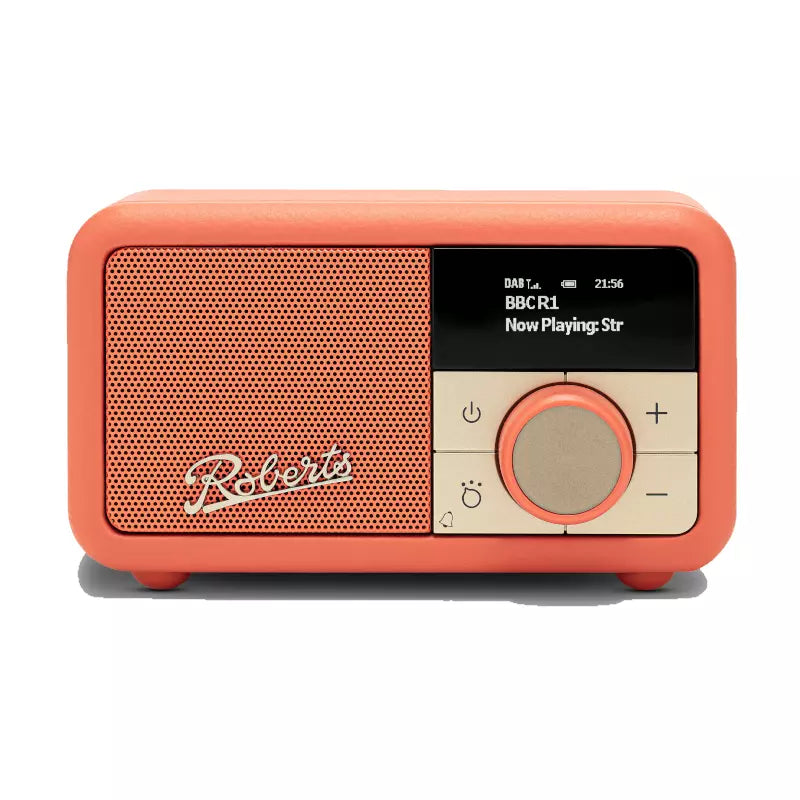 Roberts Petite 2 Dab+ Fm RDS Bluetooth, Rechargeable Battery, Alarm Pop Orange | PETITE2PO