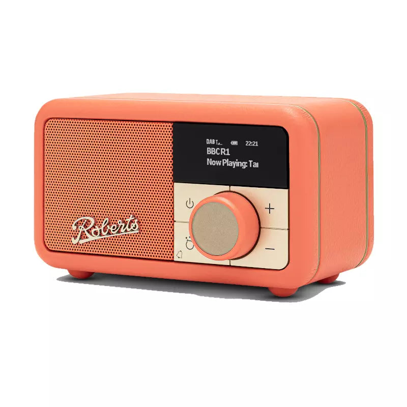 Roberts Petite 2 Dab+ Fm RDS Bluetooth, Rechargeable Battery, Alarm Pop Orange | PETITE2PO