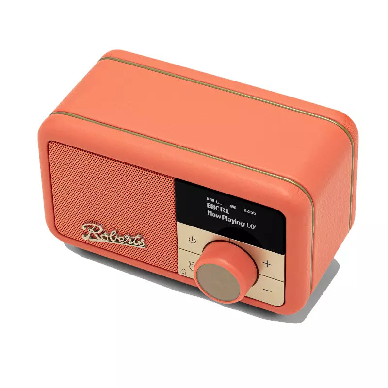 Roberts Petite 2 Dab+ Fm RDS Bluetooth, Rechargeable Battery, Alarm Pop Orange | PETITE2PO