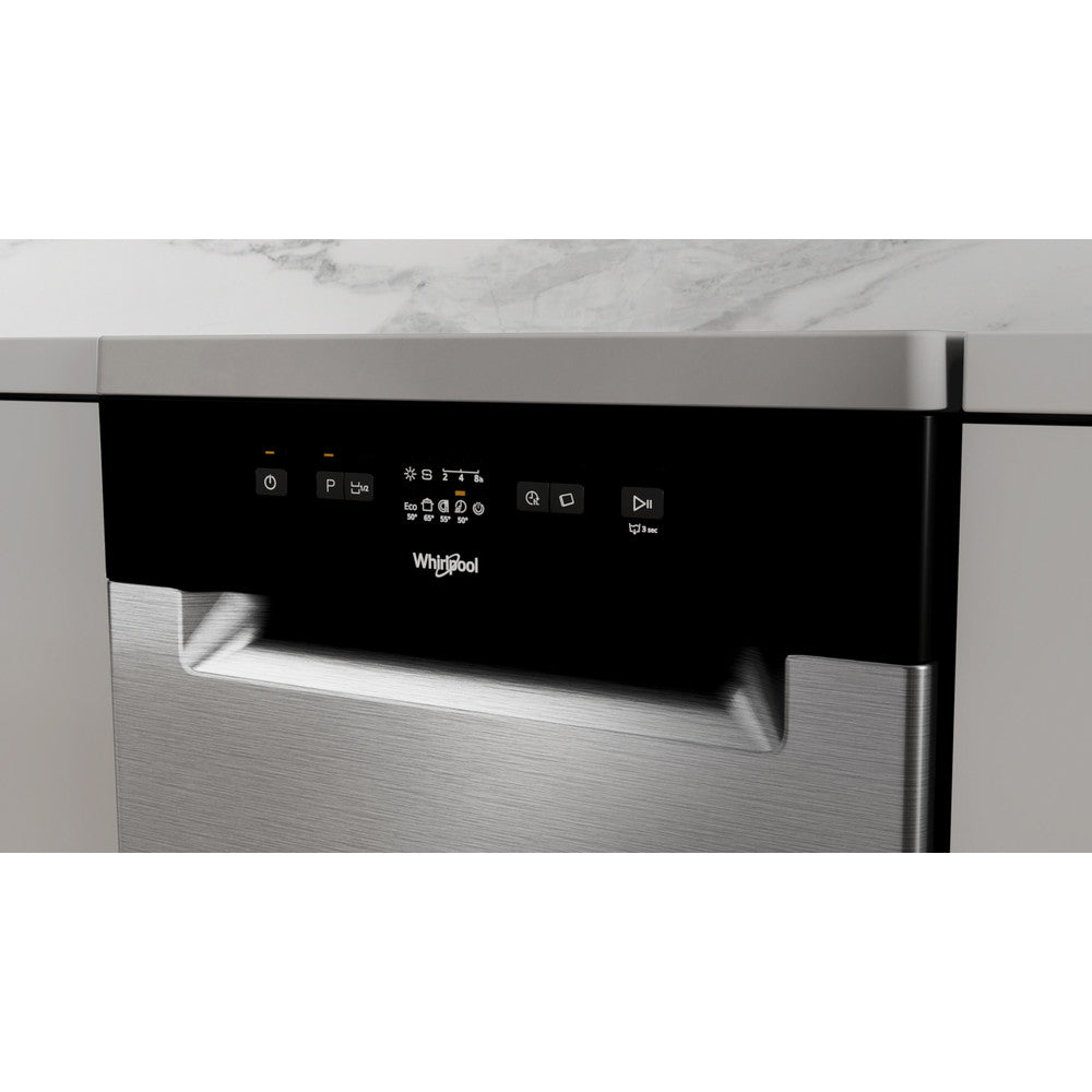 Whirlpool 9 Place Slimline Dishwasher Stainless Steel | WF9E2B19X