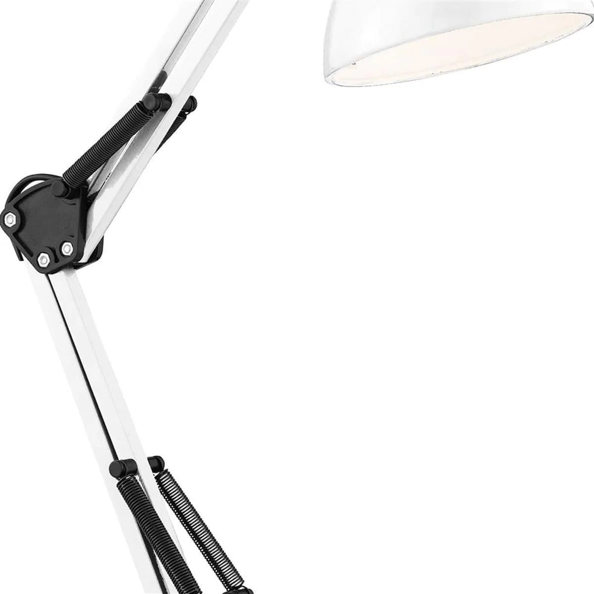 SHINY WHITE HOBBY TABLE LAMP ADJUSTABLE |2429WH - Peter Murphy Lighting & Electrical Ltd